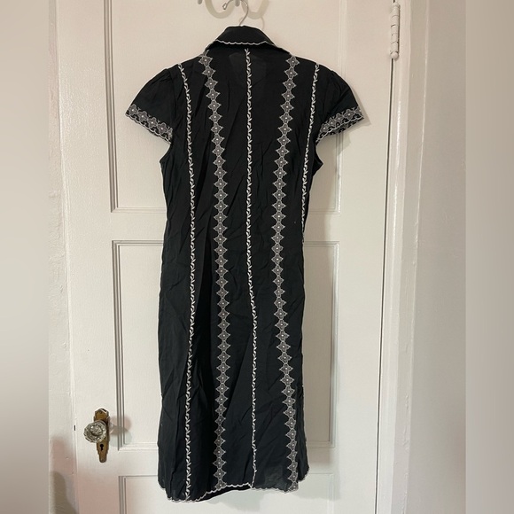 BCBG MaxAzria black button down dress size small - Picture 6 of 10